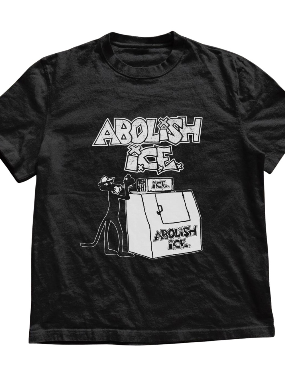 Gildan Black White Graphic Tee